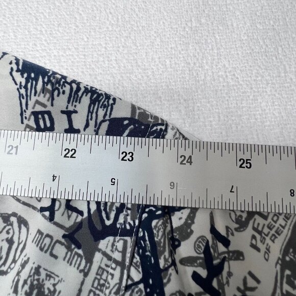 Pelle Pelle Marc Buchanan Shirt XXL AOP Mountain Ski Theme Long Sleeve Blue - Picture 12 of 13